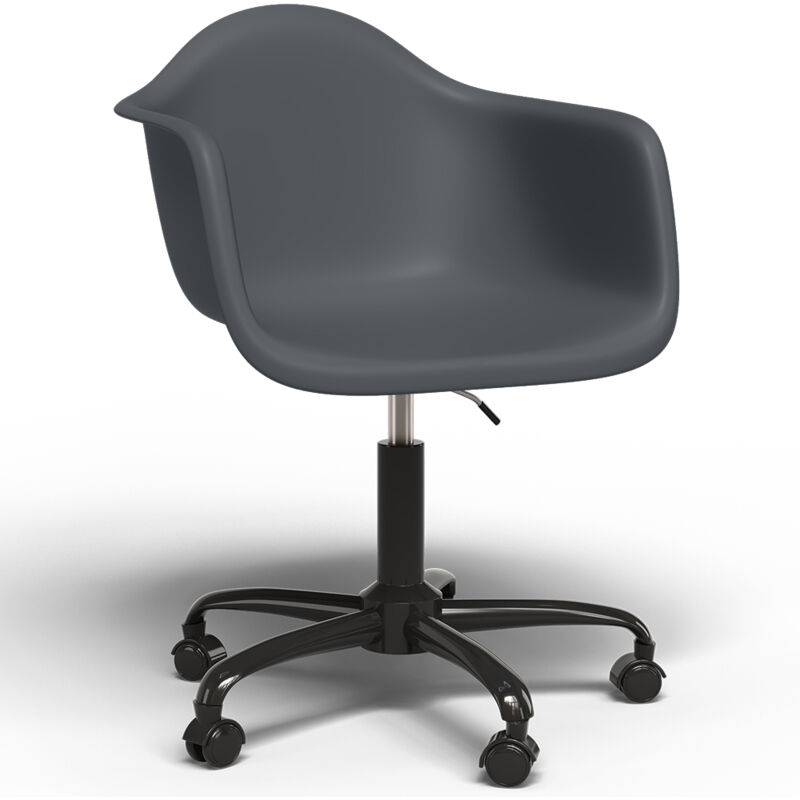 Office Chair with Armrests - Desk Chair with Wheels - Weston Black Frame