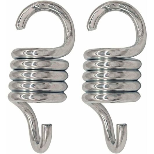 Orchidée - Hammock Chair Spring - 750Lbs Heavy Duty Suspension for Ceiling Mounted Porch Swings (2pcs)