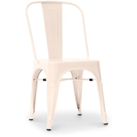 Privatefloor - Steel Dining Chair - Industrial Design - New Edition - Stylix Cream