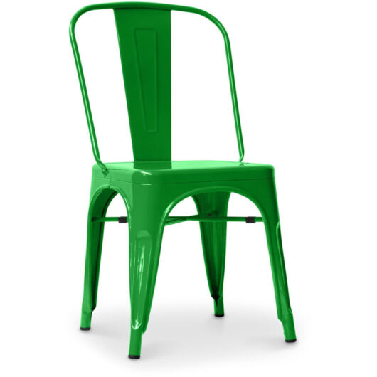 Privatefloor - Steel Dining Chair - Industrial Design - New Edition - Stylix Green