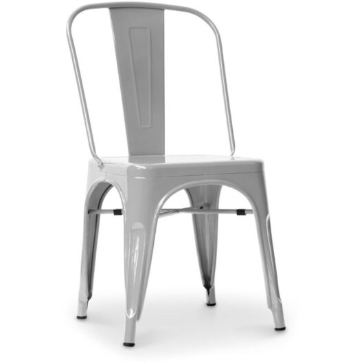 Privatefloor - Steel Dining Chair - Industrial Design - New Edition - Stylix Light grey