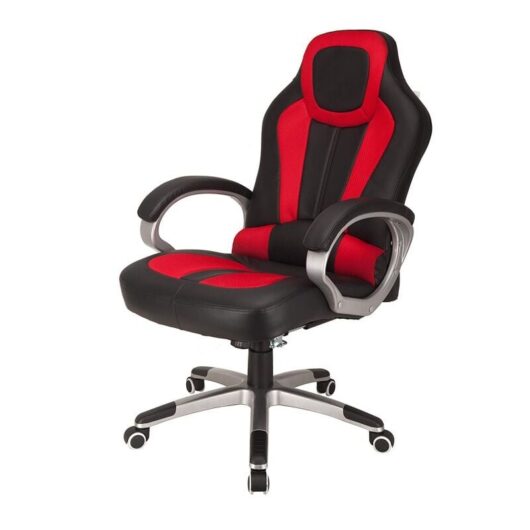 Raygar - Deluxe Padded Gaming Office Chair - Red/Black