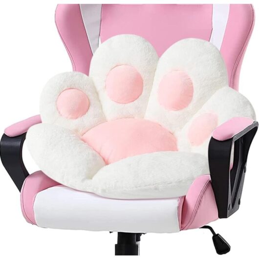 Reversible Dog Paw Shape Seat Cushion,Comfortable Plush Chair Pad,Chair Cushions(60x60cm)