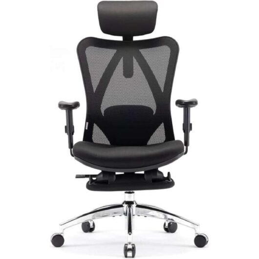SIHOO Office Chair Ergonomic Desk Office Chair with Footrest, Breathable Mesh Design High Back Computer Chair, Adjustable Headrest and Lumbar Support