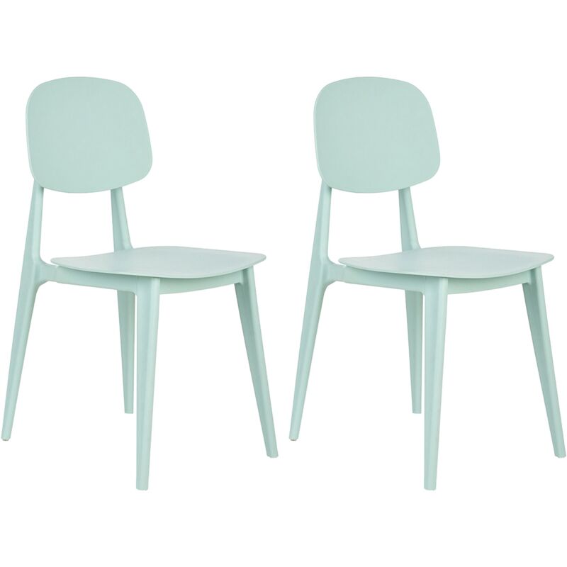 Set of 2 Garden Chairs KATTAVIA Mint Green