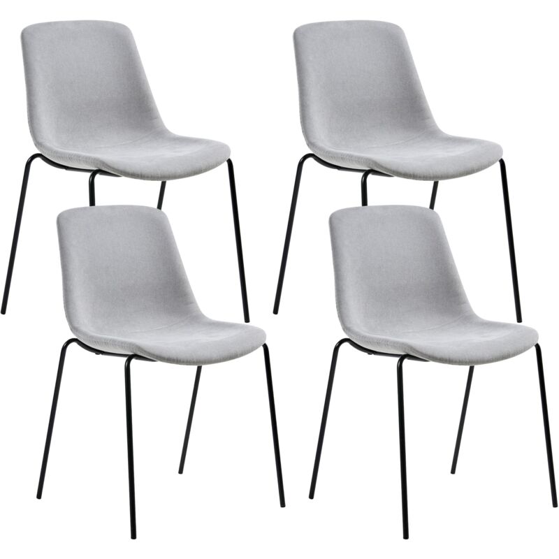 Set of 4 Dining Chairs TILLER Grey