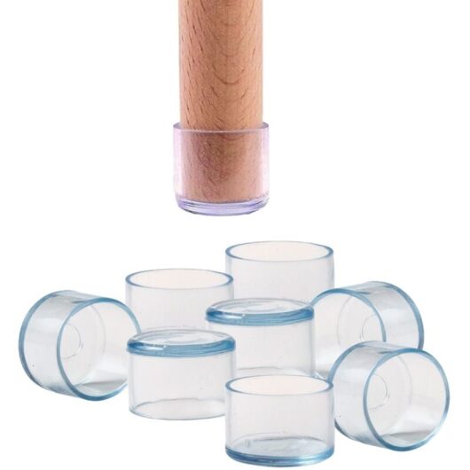 Silicone Chair and Furniture Caps - 16 Pieces - Round Feet for Wooden, Plastic, or Iron Chair and Table Legs - Anti-Scratch and Anti-Noise - 30 mm