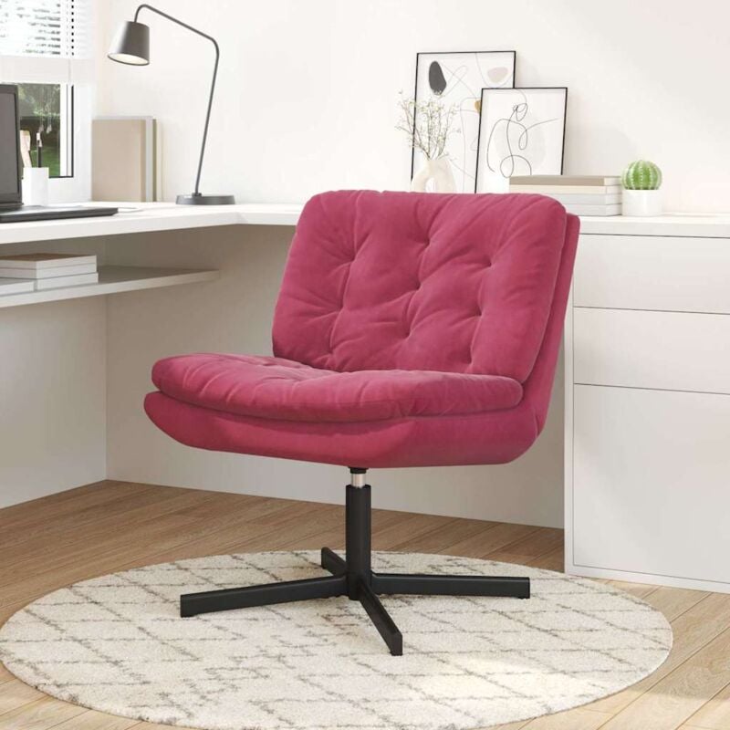 Swivel Relaxing Chair Other Wine red 63 x 75 x 76 cm Velvet Vidaxl