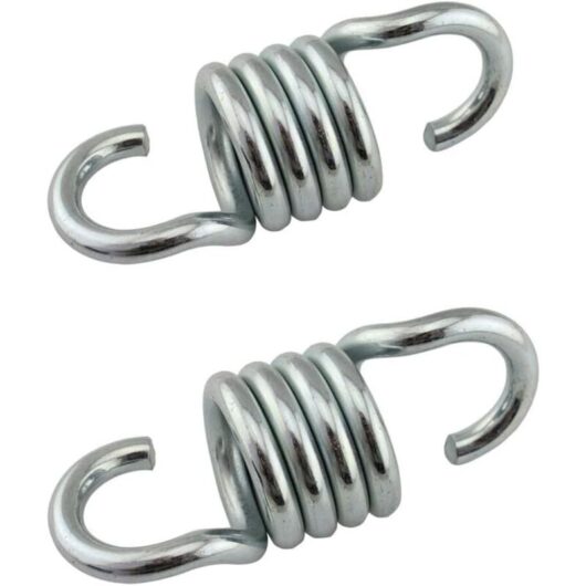 Tinor - 2 Pack Rustproof Galvanized Iron Hammock Springs for Hanging Chairs and Porch Swings Weight Capacity 500kg