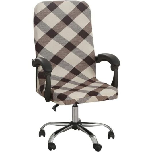 Universal Stretch Office Chair Cover Washable Microfiber Printed Office Chair Cover Stretch Armchair Covers Comfortable Executive Chair