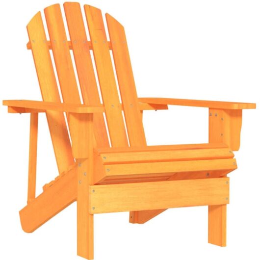 Vidaxl - Garden Adirondack Chair Solid Fir Wood Orange