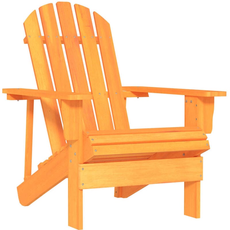 Vidaxl - Garden Adirondack Chair Solid Fir Wood Orange