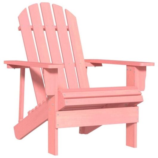 Vidaxl - Garden Adirondack Chair Solid Fir Wood Pink