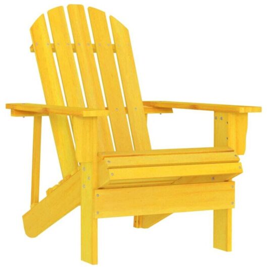 Vidaxl - Garden Adirondack Chair Solid Fir Wood Yellow