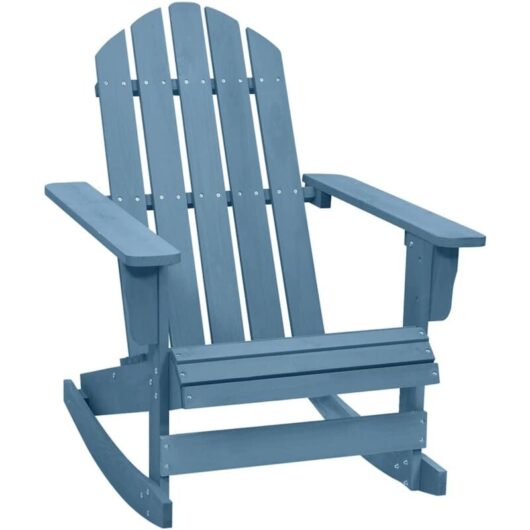 Vidaxl - Garden Adirondack Rocking Chair Solid Fir Wood Blue