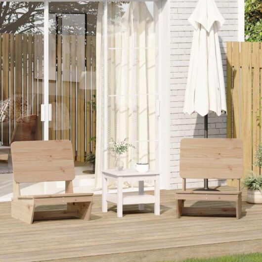 Vidaxl - Garden Chairs 2 pcs 60x64x70.5 cm Solid Wood Pine