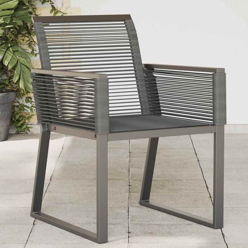 Vidaxl - Garden Chairs 4 pcs Black Poly Rattan