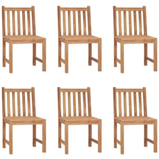 Vidaxl - Garden Chairs 6 pcs Solid Teak Wood