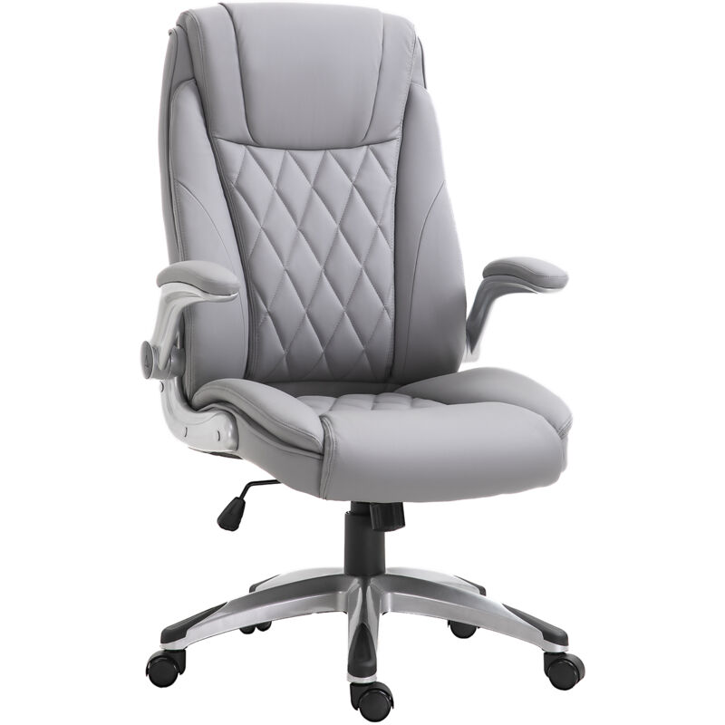 Vinsetto - High Back Executive Office Chair Home Swivel Grey