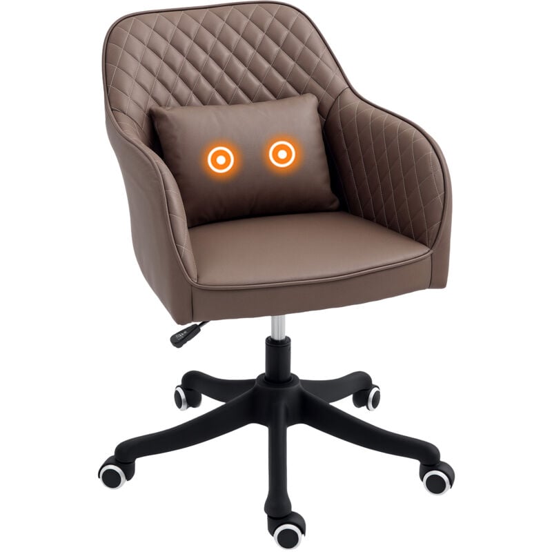 Vinsetto - Office Chair with Rechargeable Vibration Massage, Brown