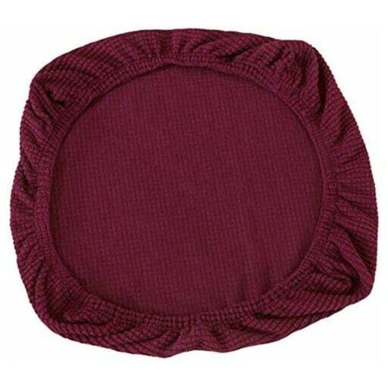 2-piece elastic chair covers made of spandex - Washable - For office chairs, dining room, bar, wedding decoration (dark purple)