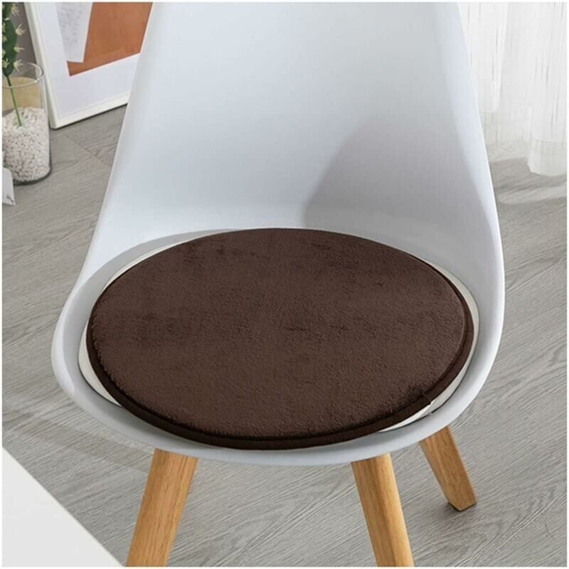 4-Pack Round Chair Pads, Memory Foam Seat Cushions, Non-Slip Chair Cushions Suitable for Dining Room, Office, and Bar Stools