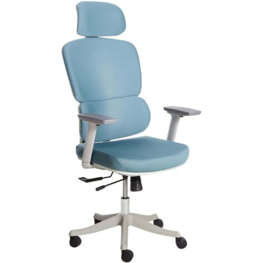 Beliani - Functional Office Chair Polyester Upholstery Adjustable Armrests and Headrest Sliding Seat Height Adjustment Swivel Base Tilting Backrest