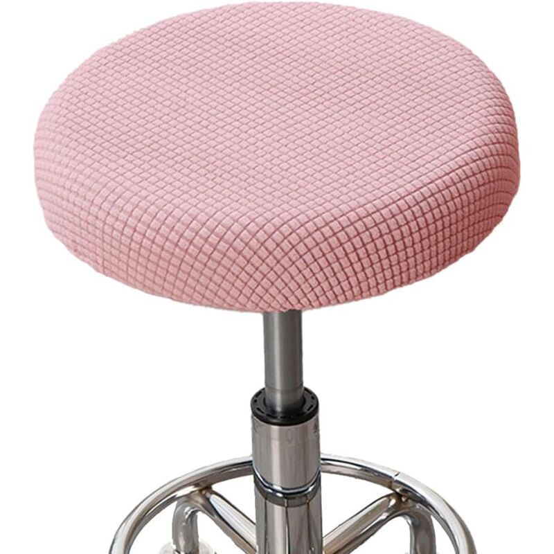 CCYKXA Rose Round Stool Cover, Round Chair Cover for Bar Stool, Soft Chair Protector, 30-36cm