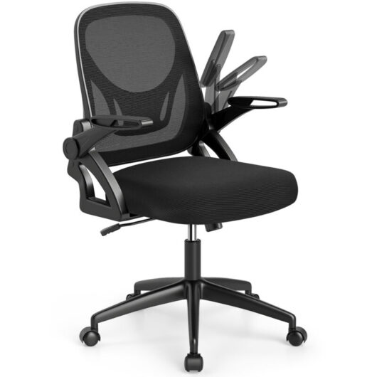 COSTWAY Office Chair Swivel Mesh Desk Chair Adjustable Height Black
