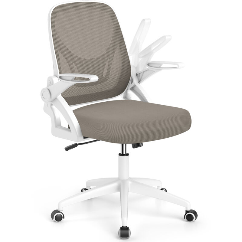 COSTWAY Office Chair Swivel Mesh Desk Chair Adjustable Height Grey