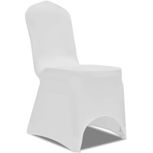 Chair Cover Stretch White 50 pcs vidaXL