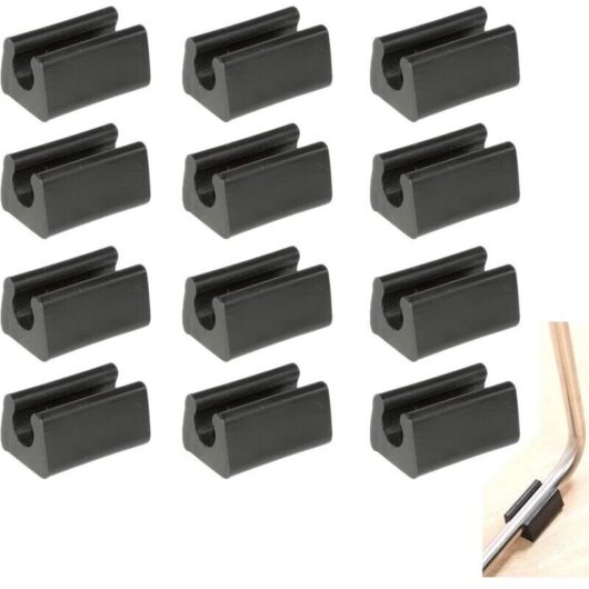 Chair Leg Pad Tube End Cap Floor Protector U-Shaped Plastic Chair Caps 10mm