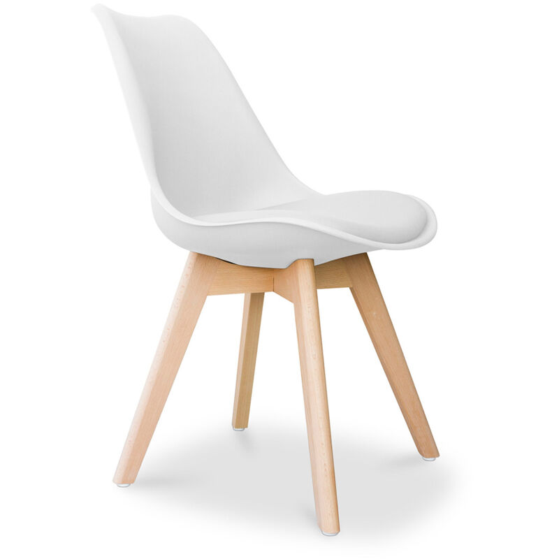 Dining Chair - Scandinavian Style - Denisse White