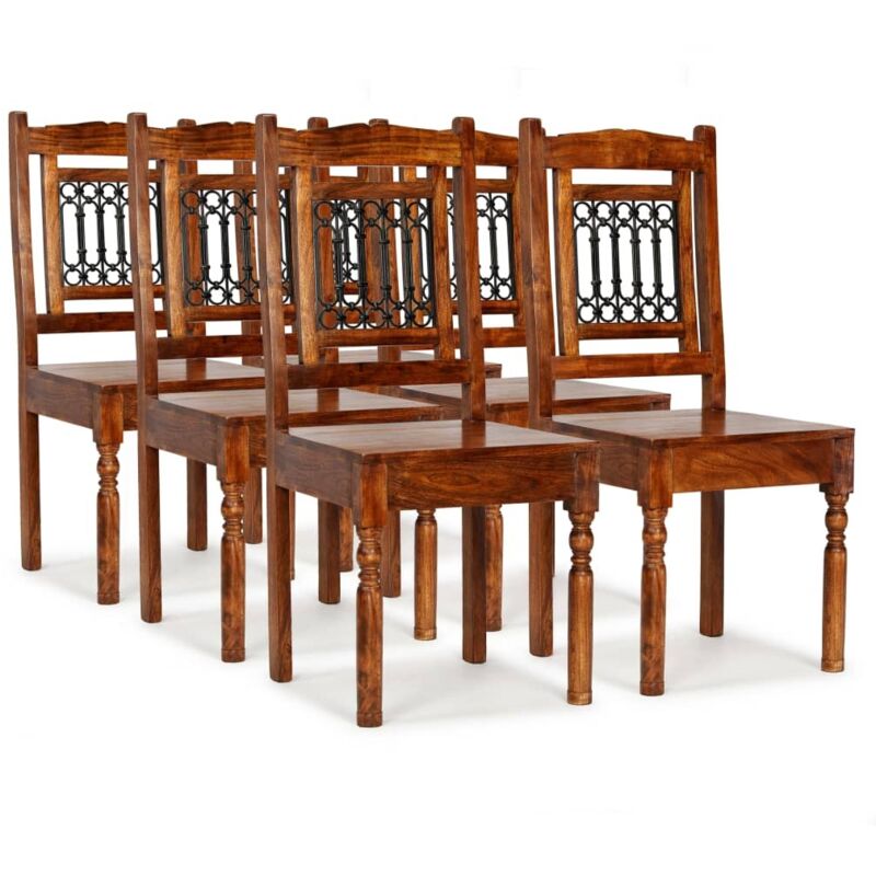 Dining Chairs 6 pcs Solid Wood Classic vidaXL