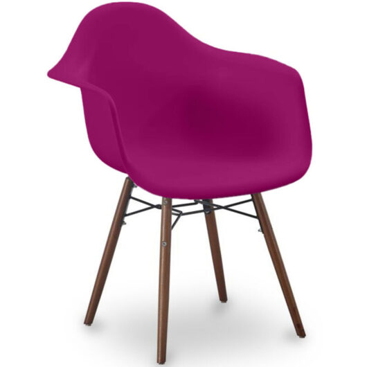 Dining Chairs - Scandinavian Design - Dark Wood Legs - Nordika Mauve