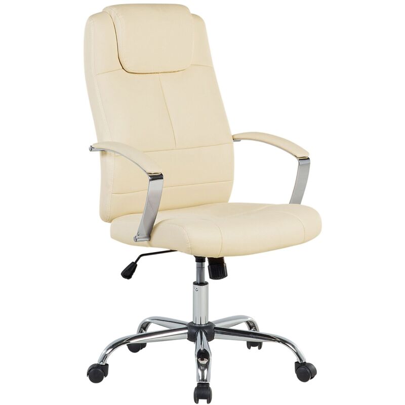 Executive Chair WINNER Faux Leather Light Beige