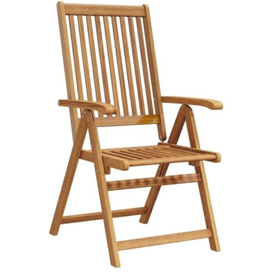 Folding Garden Chairs 4 pcs Solid Acacia Wood vidaXL