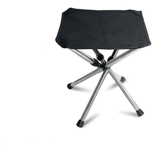 Folding Outdoor Aluminum Fishing Chair, Portable and Foldable Picnic Stool, Mini Storage Stool, Folding Fishing Chair, Travel, Horse, Ultralight