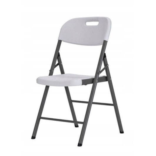 Folding chair in resin - MARBUENO SUMMER - White - 44x53x83 cm - Foldable - Modern - Easy to clean