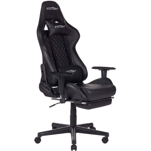 Gaming Chair VICTORY Faux Leather Black