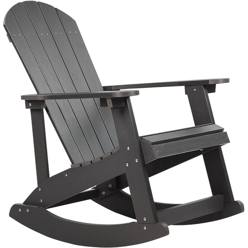 Garden Rocking Chair ADIRONDACK Dark Grey