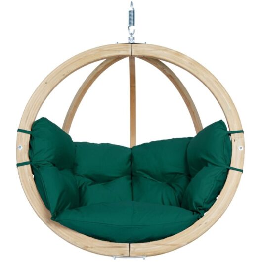 Globo Chair - Spruce Wood/Polypropylene - L69 x W118 x H121 cm - Verde