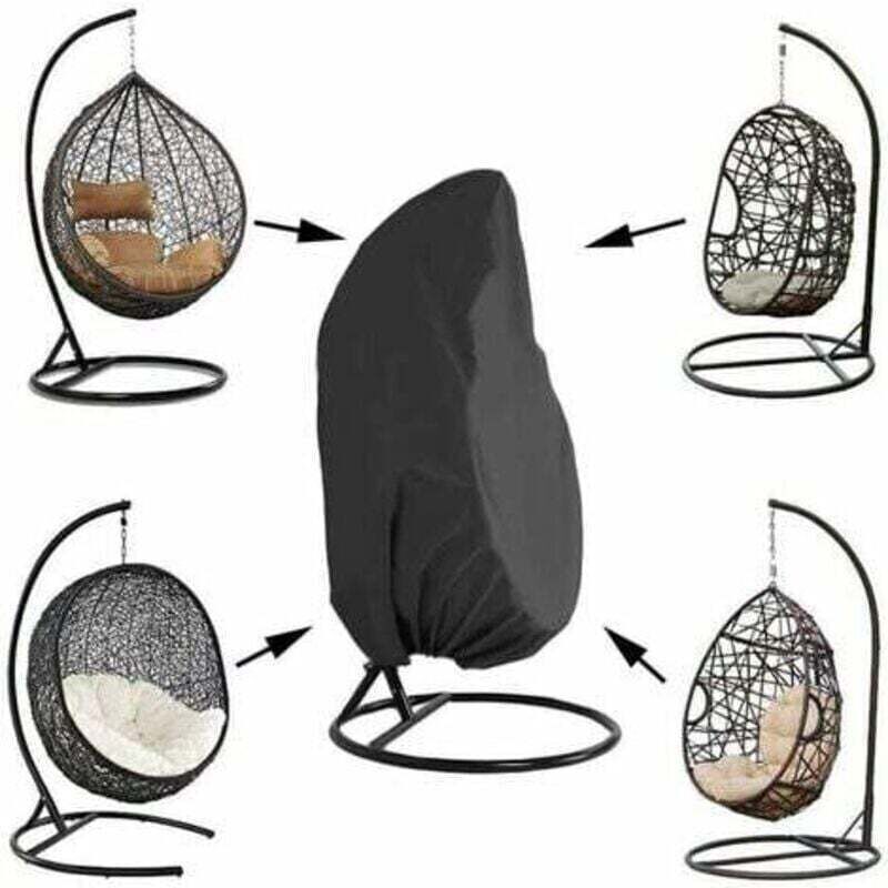 Hanging Garden Chair Cover, Hanging Chair Cover, Oxford Fabric Protective Cover for Egg Chair, 190 x 115 cm, Waterproof Protective Cover, Windproof,