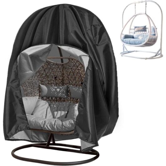 Hanging chair cover for 2 people, large XL, double cover, hanging chair protective cover, cover for hanging chairs, fabric with PU coating, rain