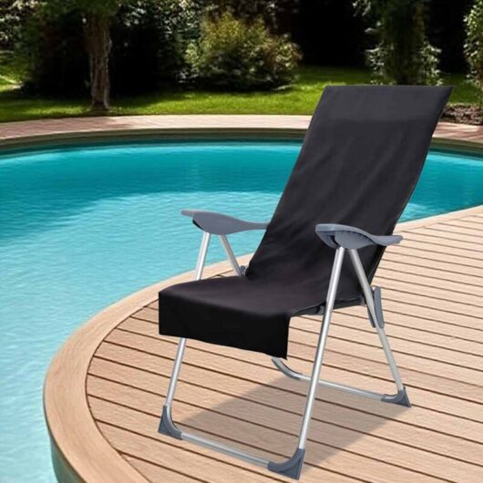 Outdoor Chair Towels 2 pcs Black 130 x 60 cm vidaXL