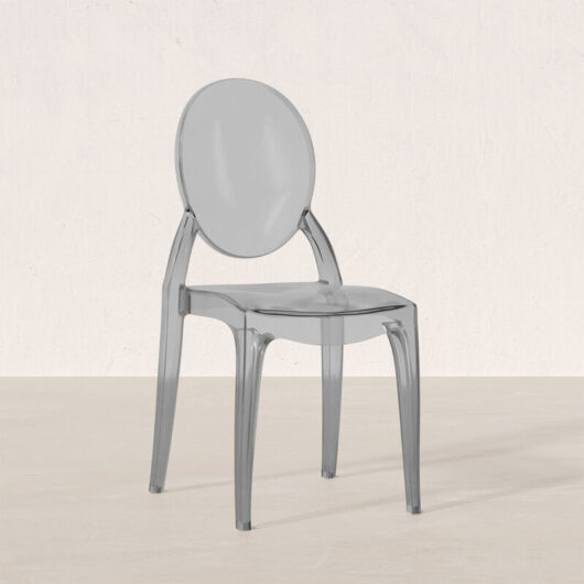 Privatefloor - Dining Chair Transparent - Victoria Style Grey transparent