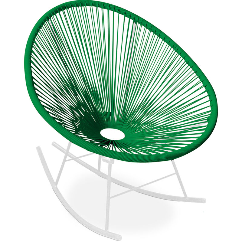 Privatefloor - Outdoor Chair - Garden Chair - Rocking Chair - New Edition - Acapulco Green