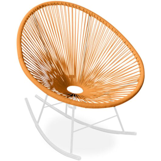 Privatefloor - Outdoor Chair - Garden Chair - Rocking Chair - New Edition - Acapulco Orange