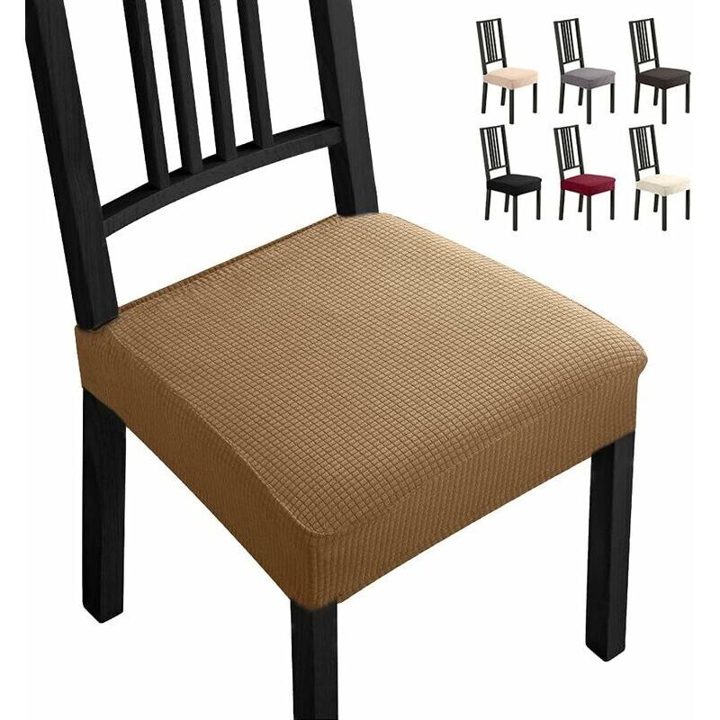 Set of 4 Chair Slipcovers, Dining Room Slipcovers for Universal Fit - Spandex Cover, Removable Chair Covers, Very Easy to Clean and Durable (4-Pack,