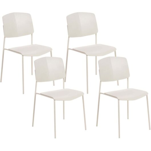 Set of 4 Dining Chairs ASTORIA Beige